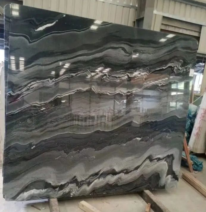 Tesla Black Marble Slab