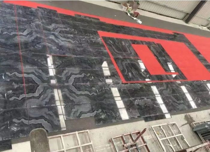 Tesla Black Marble Slab