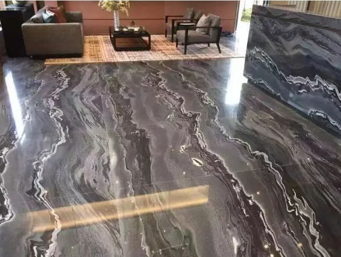 Tesla Black Marble Slab