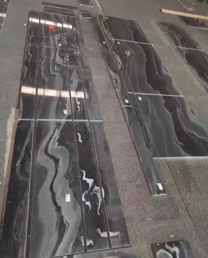 Tesla Black Marble Slab