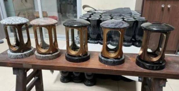 Grey Granite Columbarium Monuments Design