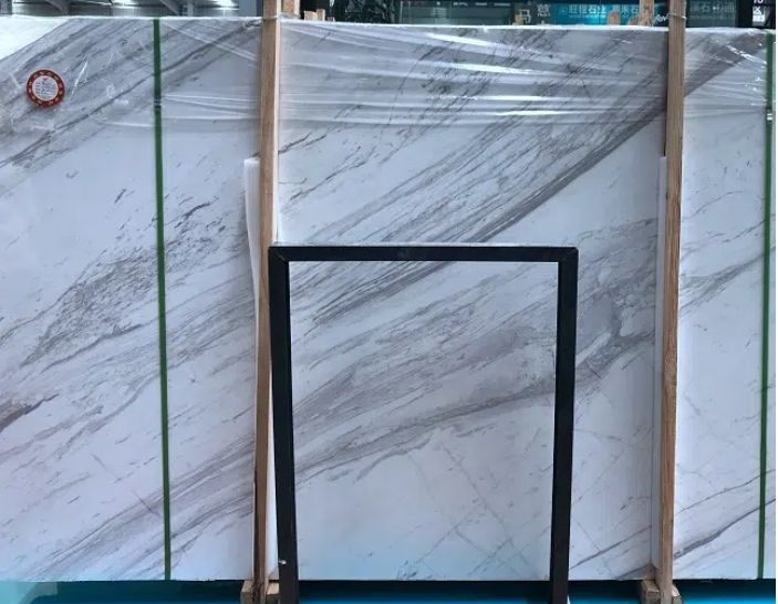 Volakas White Marble Slab Tiles With