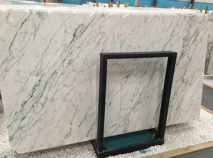 Volakas White Marble Slab Tiles With
