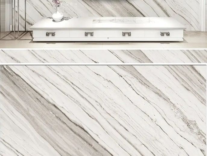 Volakas White Marble Slab Tiles With
