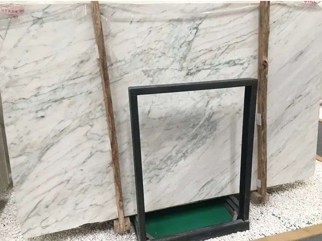 Volakas White Marble Slab Tiles With