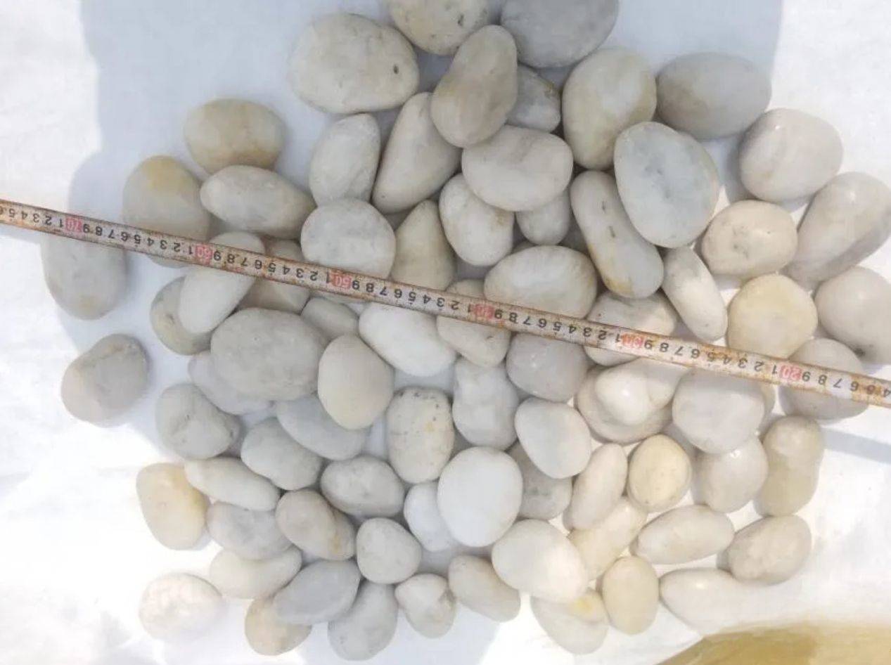 White Color Pebble Stone Polish 8-10 hours