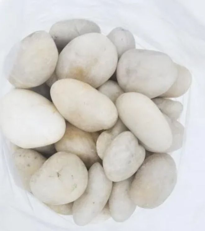 White Color Pebble Stone Polish 8-10 hours