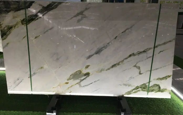 White Green Marble Slab