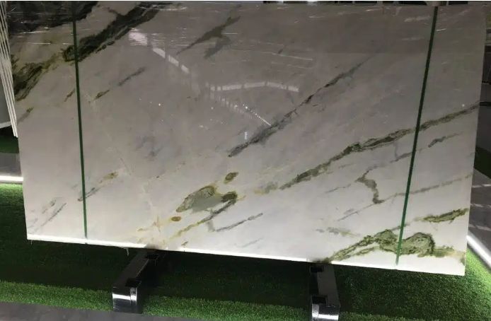 White Green Marble Slab