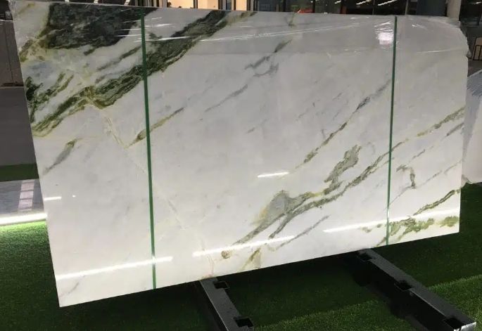 White Green Marble Slab