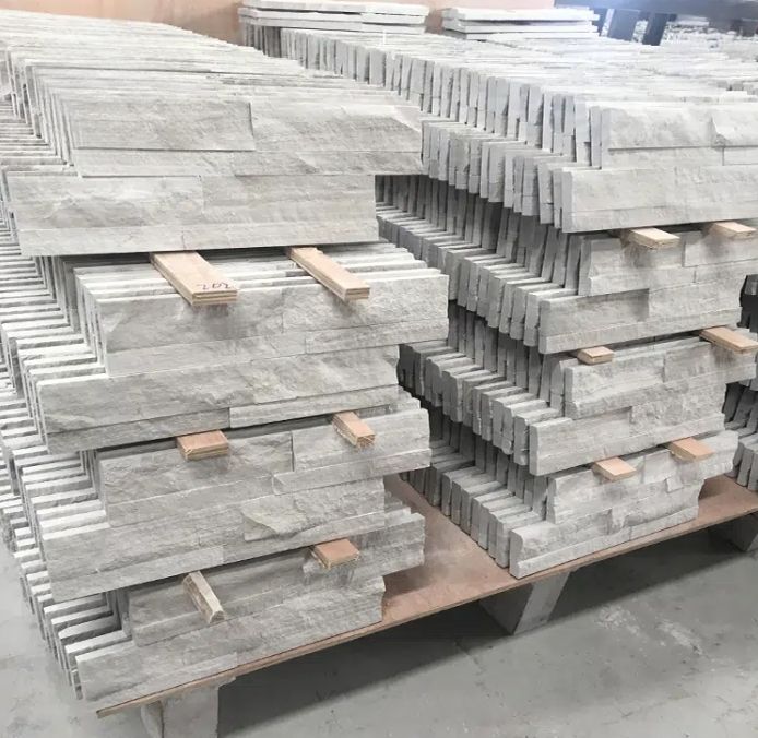 White Wood Vein Marble Strip Natural Stone Culstone
