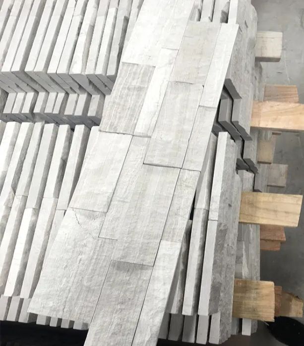 White Wood Vein Marble Strip Natural Stone Culstone