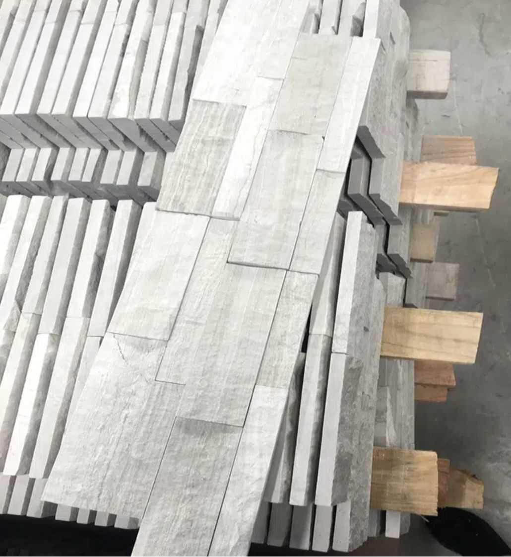 White Wood Vein Marble Strip Natural Stone Culstone