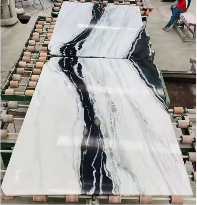 White and Black marble Panda white marble