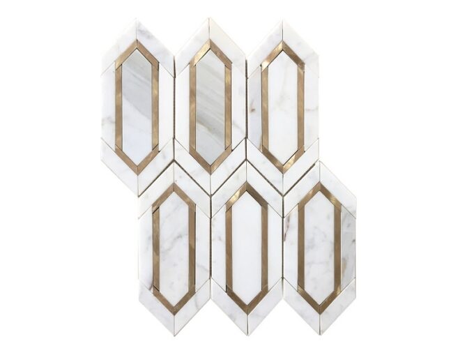 Filed Marble mosaic Tiles, Blackwhite marble mosaic tile