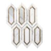 aluminium hexagon Marble mosaic Tiles, Calacatta marble hexagon mosaic tile