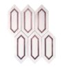 aluminium hexagon Marble mosaic Tiles, Thassos marble hexagon mosaic tile