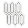 aluminium hexagon Marble mosaic Tiles, Thassos marble hexagon mosaic tile