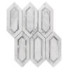 aluminium hexagon Oriental white Marble mosaic Tiles, marble hexagon mosaic tile