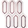 aluminium hexagon Oriental white Marble mosaic Tiles, marble hexagon mosaic tile