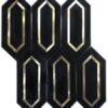 aluminium hexagon Oriental white Marble mosaic Tiles, marble hexagon mosaic tile