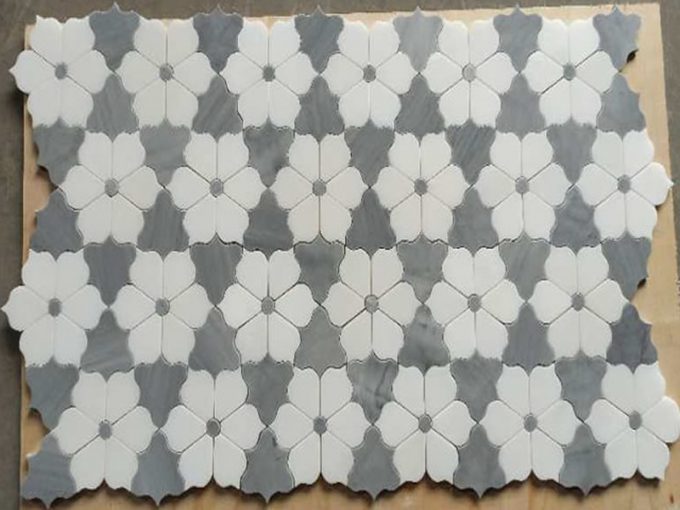Artistic Marble Mosaic Flower mosaic waterjet mosaic Copy