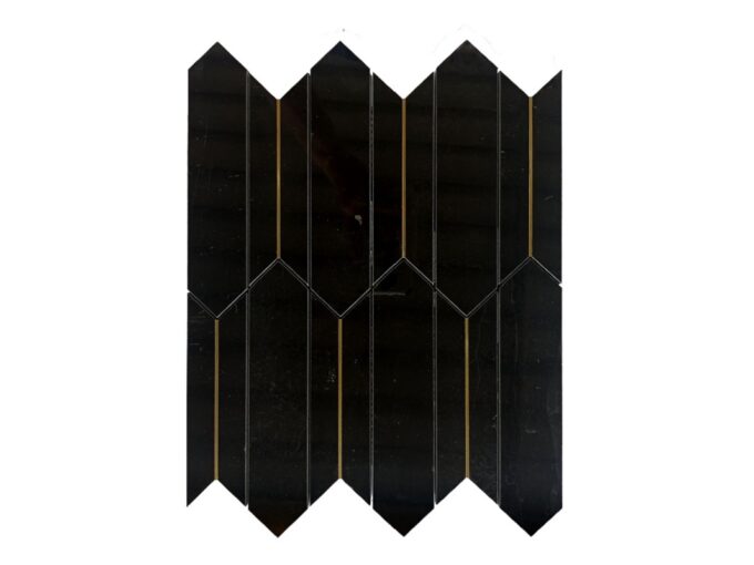 Filed Marble mosaic Tiles, Bluegrey marble mosaic tile