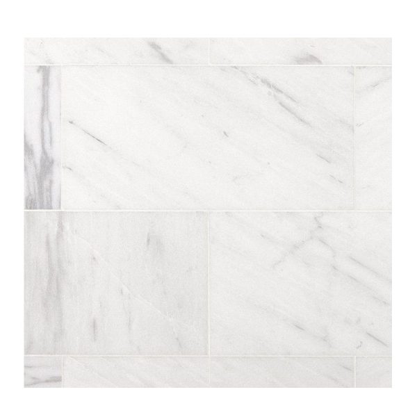 Aurora White Marble Tiles Polished For Floor