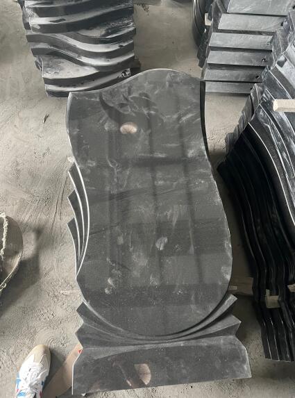 China Black Granite Shanxi Black Granite Headstone Russia Market