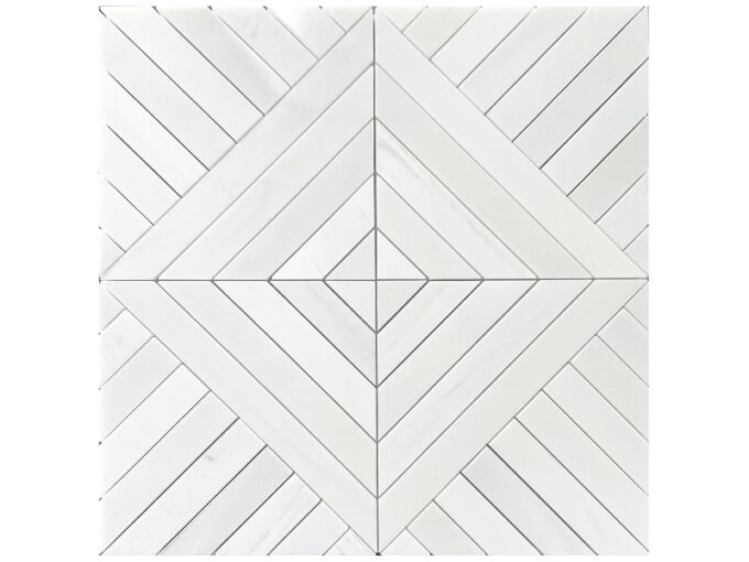 Filed Marble mosaic Tiles, Bardiglio marble mosaic tile