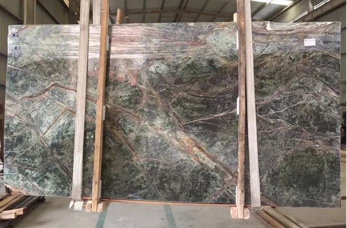 green marble slab natural stone rainforest onyx