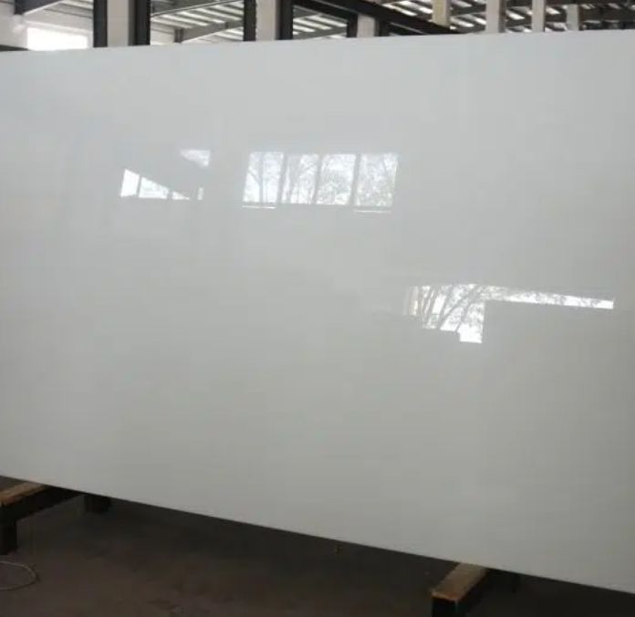 nano crystallized glass stone panel pure white artificial stone