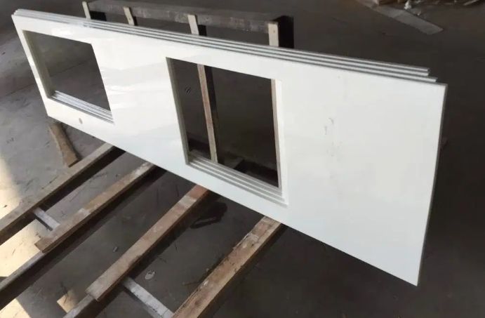 nano crystallized glass stone panel pure white artificial stone