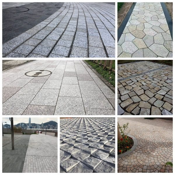 Patio stone paving slab pavers granite bricks