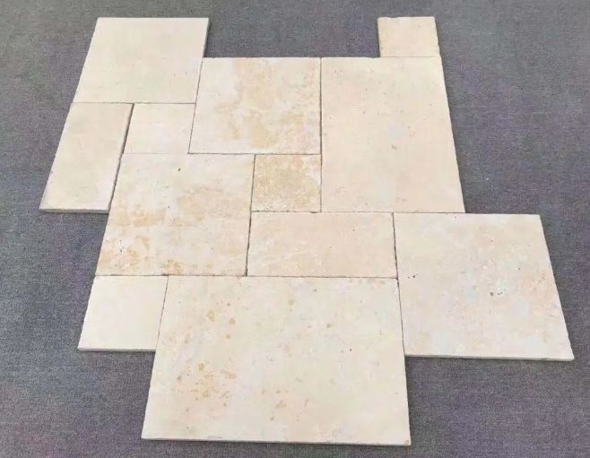 paving beige marble limestone travertine patio kit