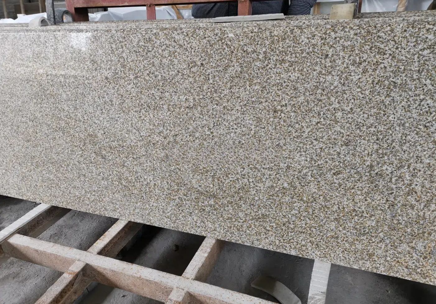 yellow rusty granite tiles slabs paving wall